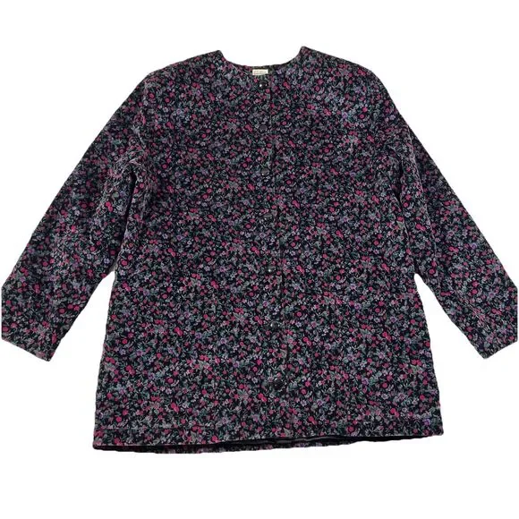 Vintage Kannum Designs Ditsy Floral Blazer Cottagecore Grannycore Women's 12 USA - Picture 1 of 9